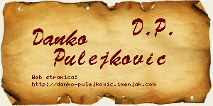 Danko Pulejković vizit kartica